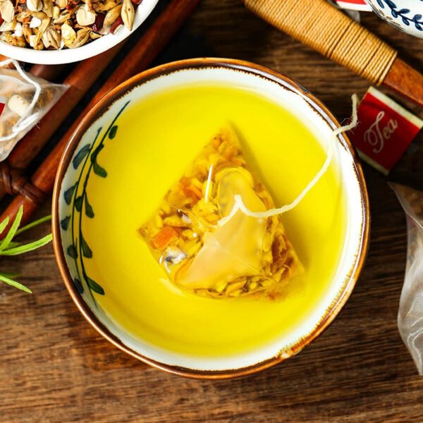 Red bean coix seed tea substitute health tea triangle tea