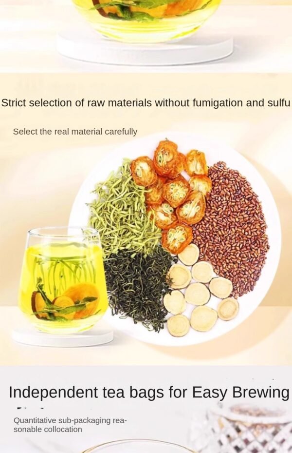 Dandelion and kumquat tea, internal health benefits, acne clearing, heat reducing and cooling, suitable for girls to drink