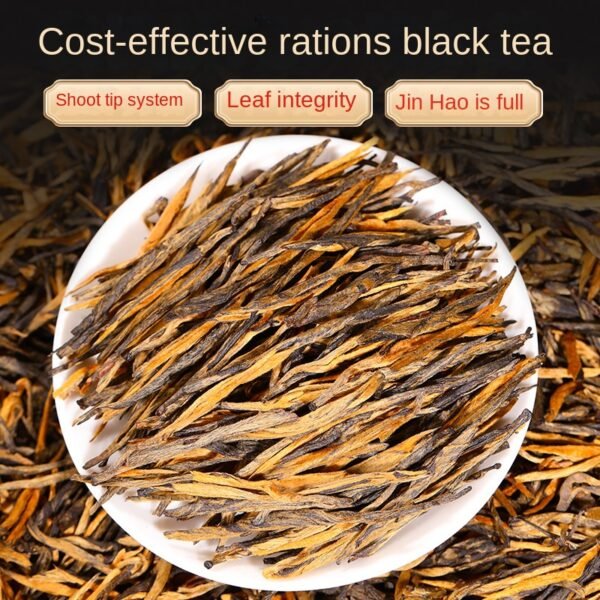 Yunnan Ancient Tree, Yunnan Black Tea, One Leaf Golden Needle Strong Aroma Big Golden Bud Black Tea - 图片 8